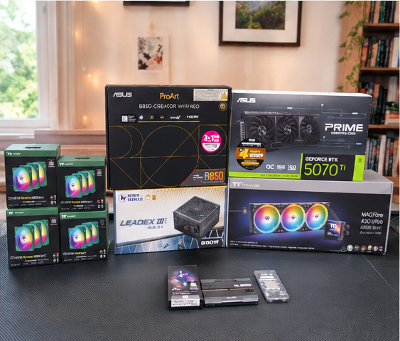 9850X3D RTX 5070 Ti 출고 구성 주요 부품