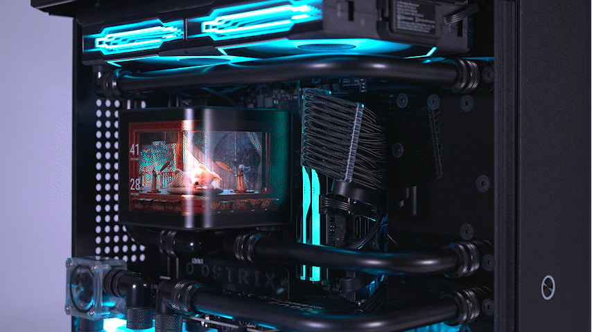 몬스타 PC AMD 9800X3D RTX 5080 32G 미니 커스텀 수냉 게이밍 컴퓨터 부띠끄